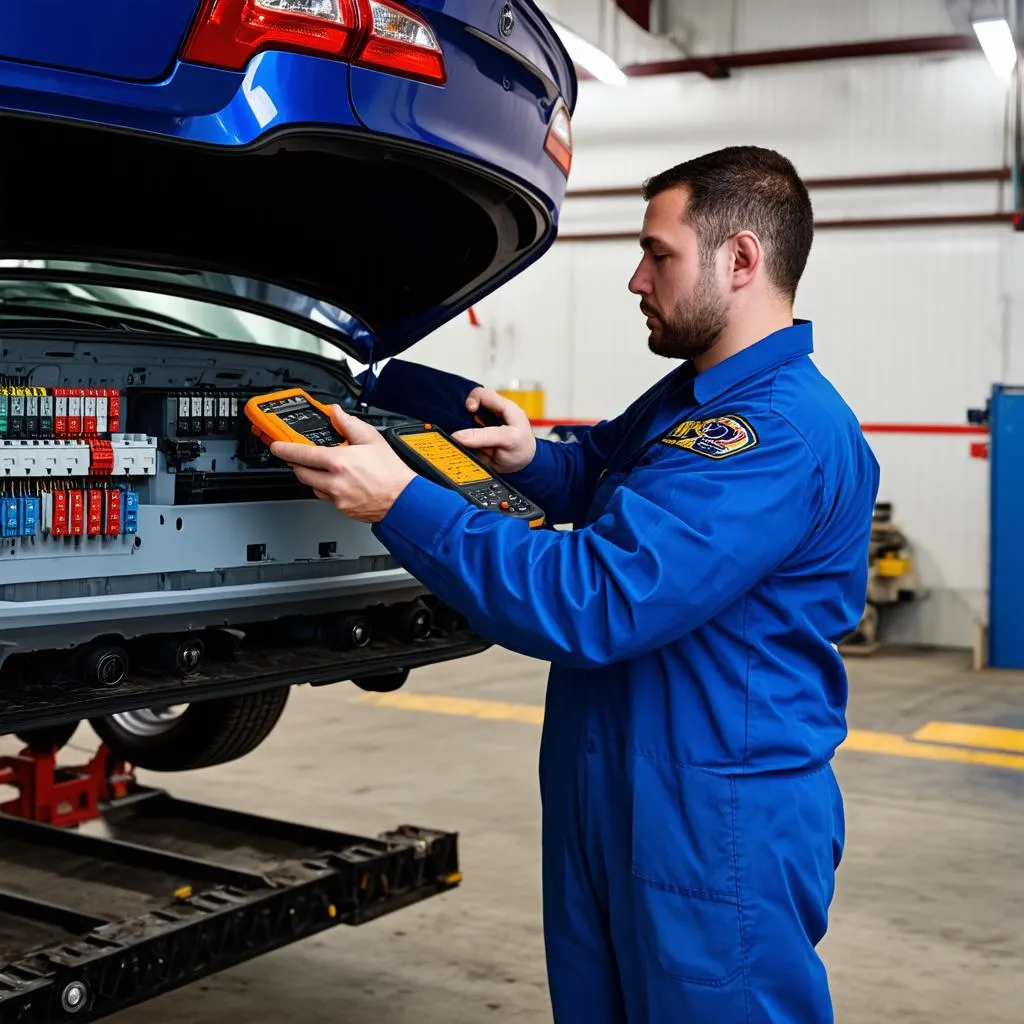 Car Fuse Box Inspection